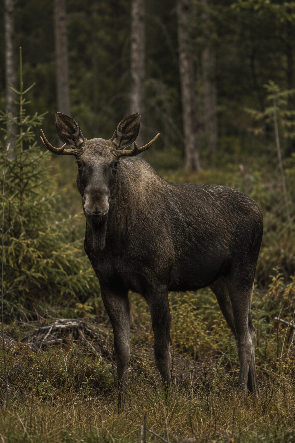 älgtjur i skog